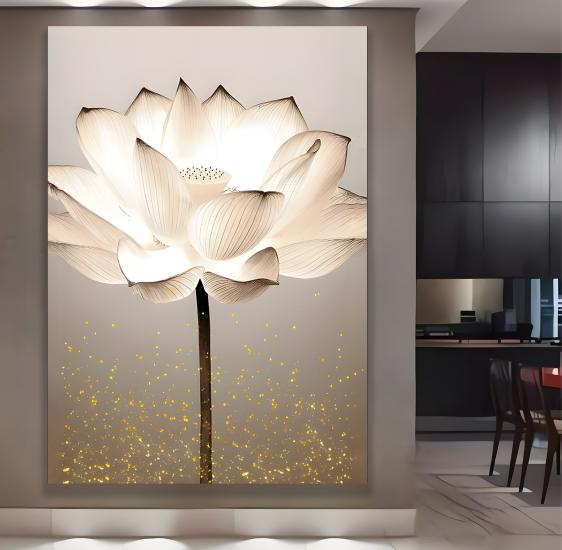 Lotus Çiçeği Kanvas Tablo