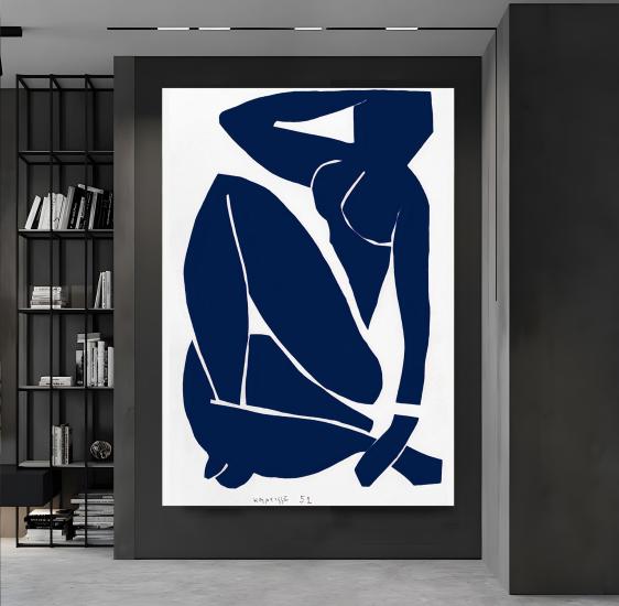 Nu Bleu III - 1952 Henri Matisse Kanvas Tablo