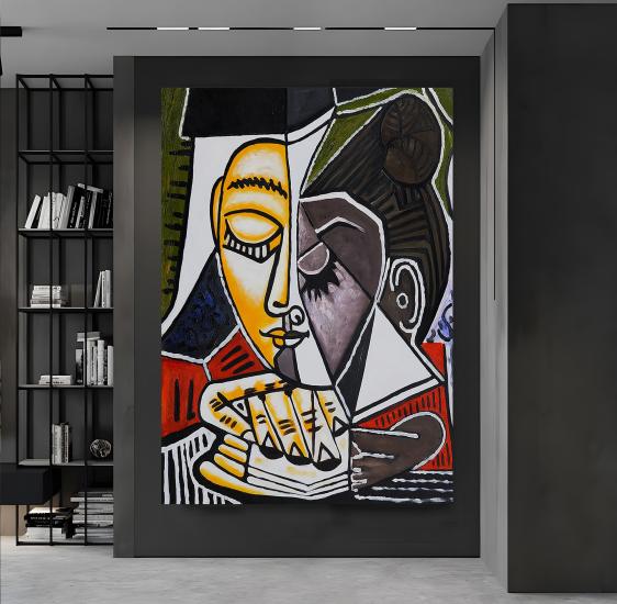 Pablo Picasso - Tete Dune Femme Kanvas Tablo