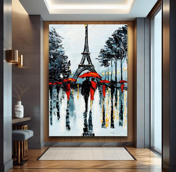 Eyfel Kulesi Kanvas Tablo