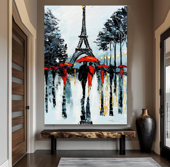 Eyfel Kulesi Kanvas Tablo
