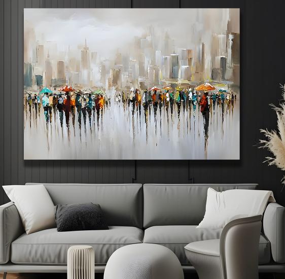 İnsanlar Kanvas Tablo