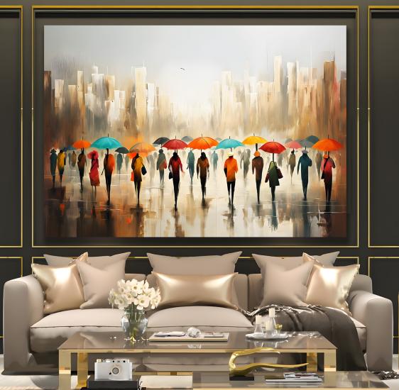 İnsanlar Kanvas Tablo