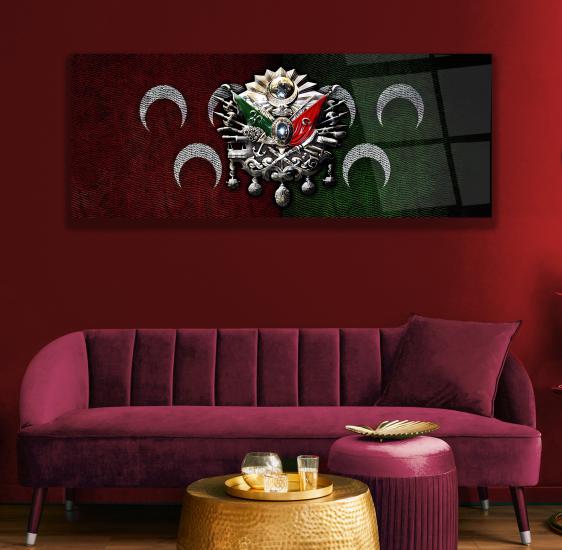 Osmanlı Arması Cam Tablo