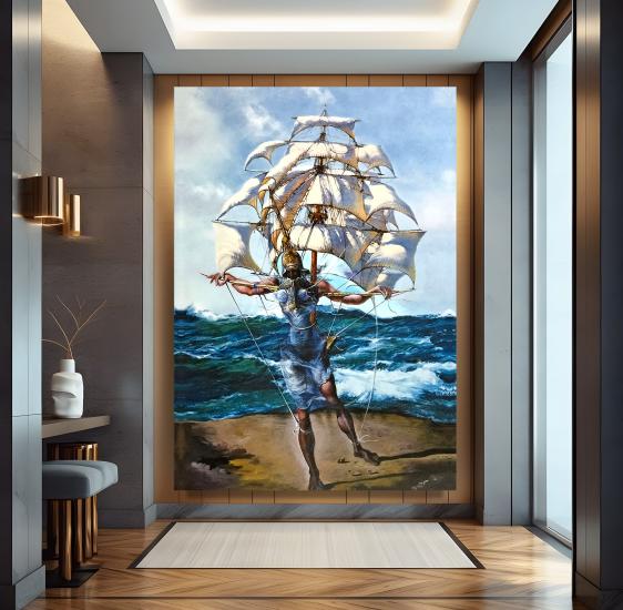 Salvador Dali - The Ship (1942) Kanvas Tablo