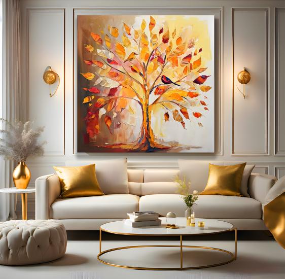 Sonbahar Kanvas Tablo