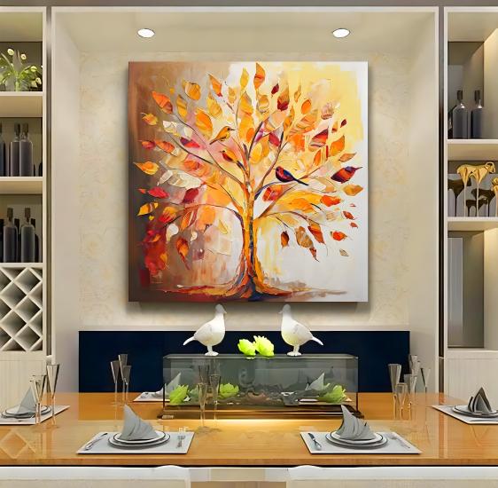 Sonbahar Kanvas Tablo