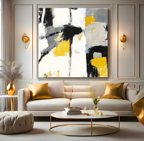 Soyut Desen Kanvas Tablo