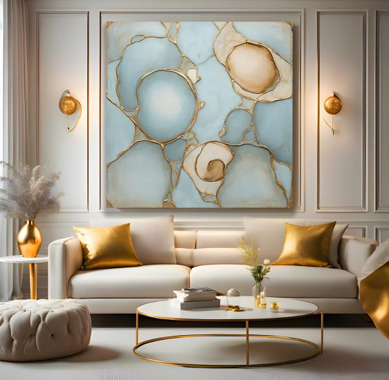 Soyut Desen Kanvas Tablo