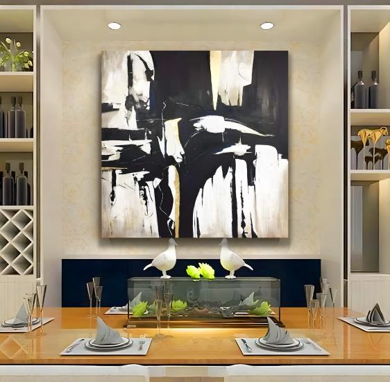 Soyut Desen Kanvas Tablo