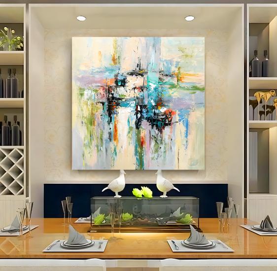 Soyut Kanvas Tablo