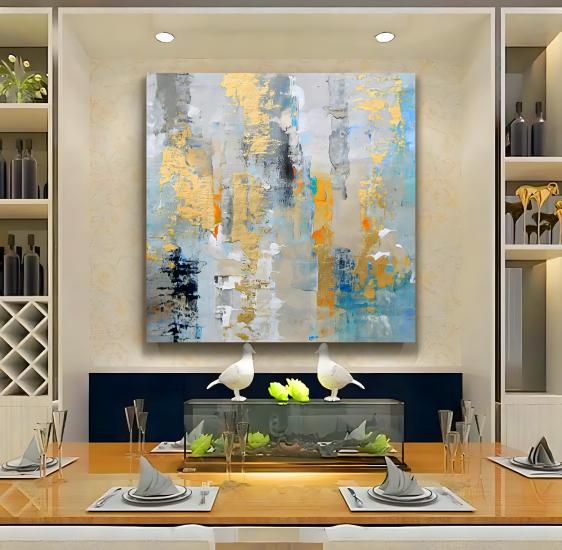 Soyut Desen Kanvas Tablo