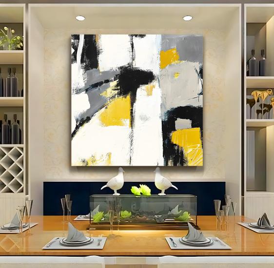 Soyut Desen Kanvas Tablo