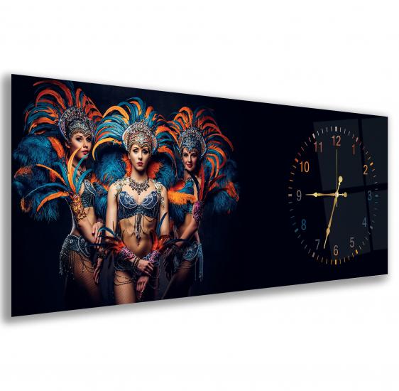 Sambacı Kızlar Cam Tablo