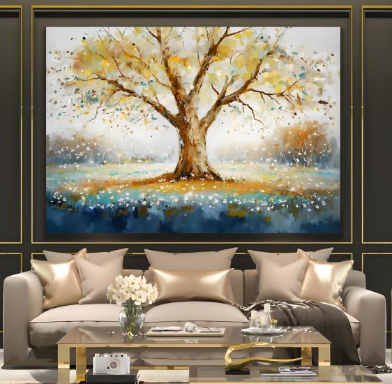 Ağaç Kanvas Tablo