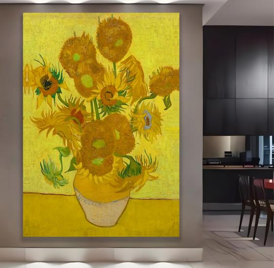 Sunflowers Vincent Van Gogh Kanvas Tablo