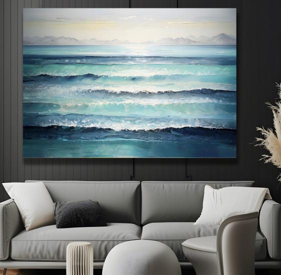 Dalgalar Kanvas Tablo