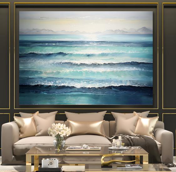Dalgalar Kanvas Tablo