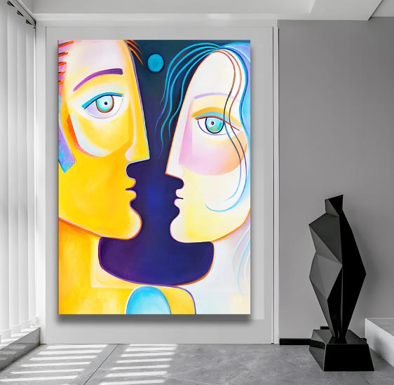 Yüzler Kanvas Tablo