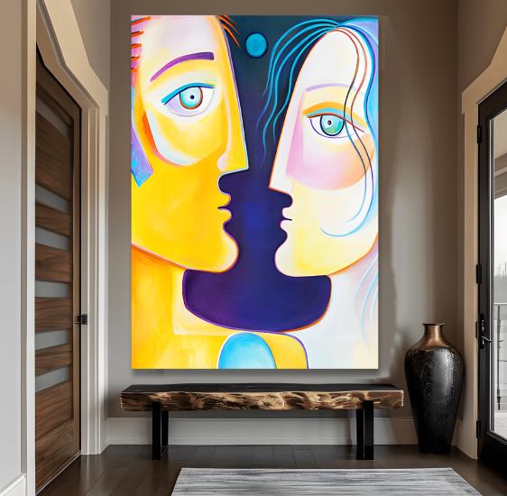 Yüzler Kanvas Tablo