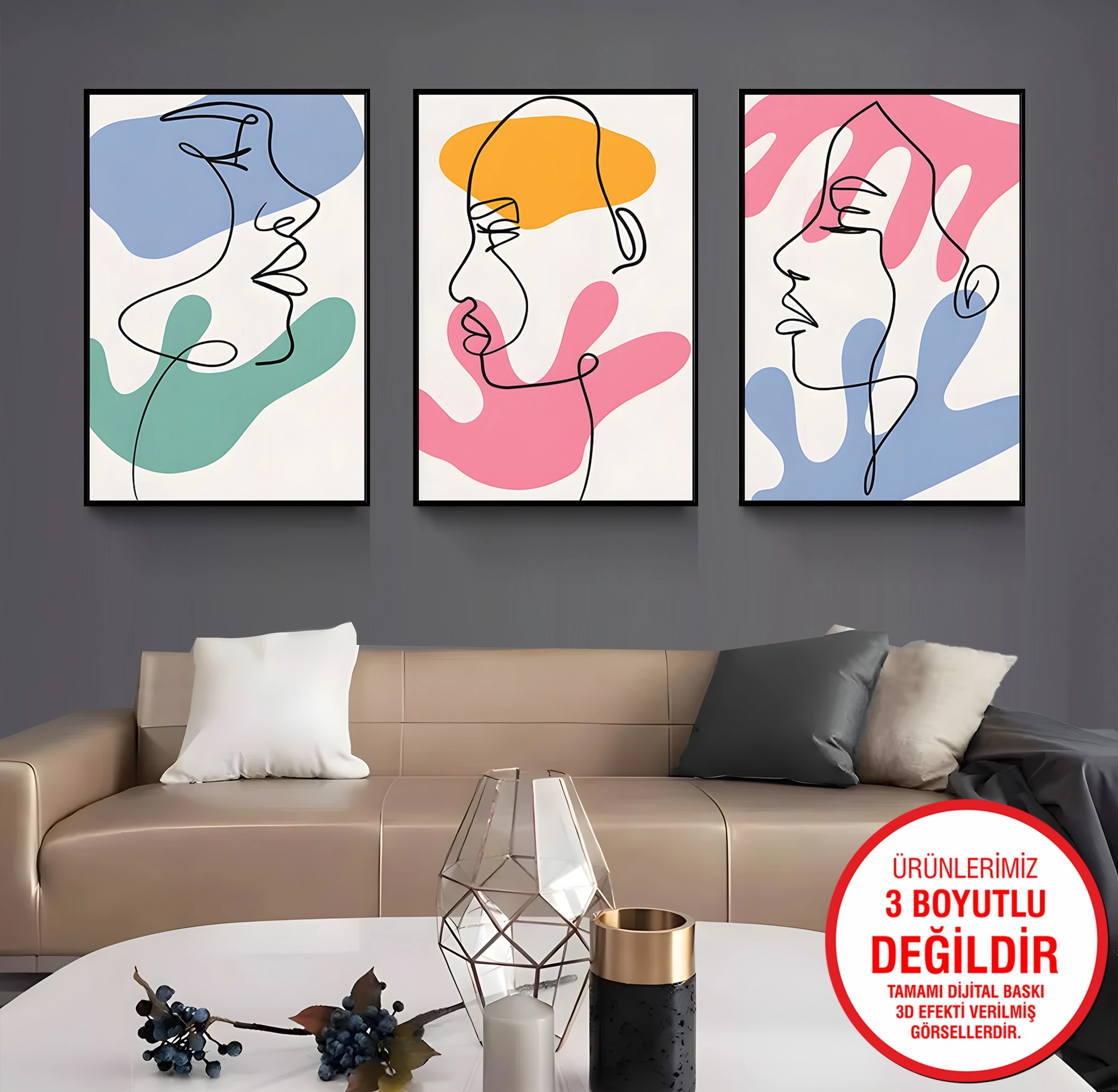 Siyah%20Metal%20Çerçeveli%20Kadın%203’lü%20Kanvas%20Tablo%20Seti