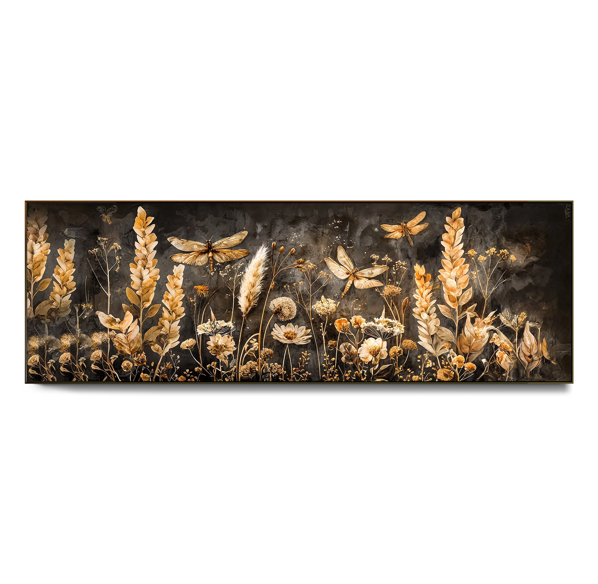 Bronz%20Metal%20Çerçeveli%20Yatak%20Odası%20Kanvas%20Tablo%20